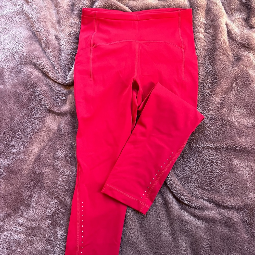 Red Lululemon Leggings